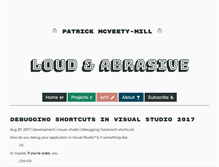 Tablet Screenshot of loudandabrasive.com